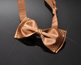 Swarovski Crystal Rhinestones Wedding Bow Tie for Men - Brown