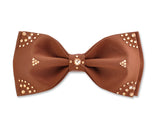 Swarovski Crystal Rhinestones Wedding Bow Tie for Men - Brown