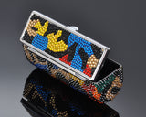 Classical Swarovski Crystal Lipstick Case With Mirror