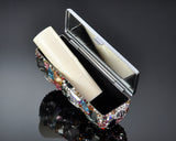 Wonderful Swarovski Crystal Lipstick Case With Mirror