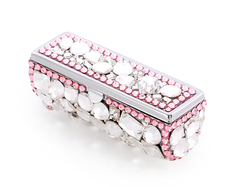 Princess Swarovski Crystal Lipstick Case With Mirror