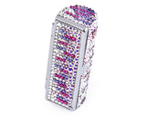 Medley Swarovski Crystal Lipstick Case With Mirror - Purple