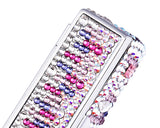 Medley Swarovski Crystal Lipstick Case With Mirror - Purple