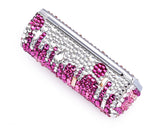 Medley Swarovski Crystal Lipstick Case With Mirror - Pink