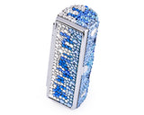 Medley Swarovski Crystal Lipstick Case With Mirror - Blue