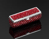 Classic Bling Swarovski Crystal Lipstick Case With Mirror - Red