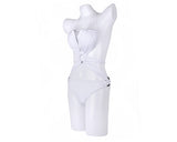 Sexy Bandage Backless Monokini Swimwear - White