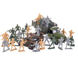 2 Pcs Military Combat Vehicle Models with Soldiers