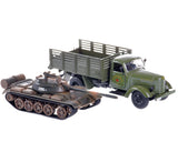 2 Pcs Military Combat Vehicle Models with Soldiers