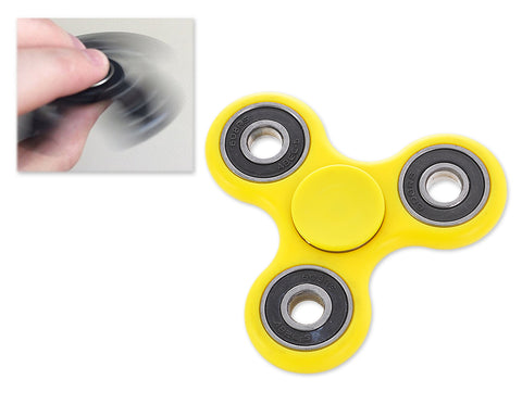 High Speed EDC Spinner Tri Bar Fidget Toy - Yellow