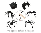 Halloween Spider Decoration 35.4 Inch Giant Spider for Halloween Decoration