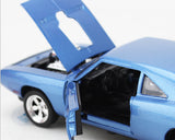 Mustang Series Alloy Toy Model Car with Music Light - Blue