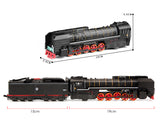 Alloy Steam Train Toy 1:87 Model with Music Light