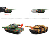 Alloy Camouflage Tank Toy Model with Sound and Light