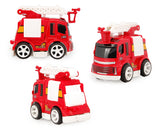 Cute Fire Engine Alloy Toy Car Model Set of 2