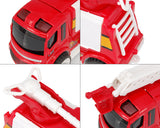 Cute Fire Engine Alloy Toy Car Model Set of 2