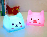 Cartoon USB Charging LED Nursery Night Light for Children - Pig