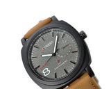 CURREN Fashion Analog Brown PU Leather Men Wrist Watch