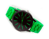 Geneva Ultrathin Jelly Silicone Unisex Lover Wrist Watch