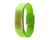 Silicone Digital LED Wrist Sport Watches for Women and Men