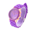 Geneva Silicone Quartz Analog Unisex Sport Wrist Watch