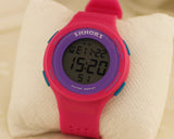 SHHORS Sports Water Resistant Jelly Girls Digital Watch