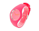 Geneva Women Lady Jelly Silicone Rubber Quartz Wrist Watch