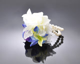 Hydrangea Wedding Bouquets - White Blue