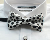 Men Adjustable Wedding Leather Bow Tie