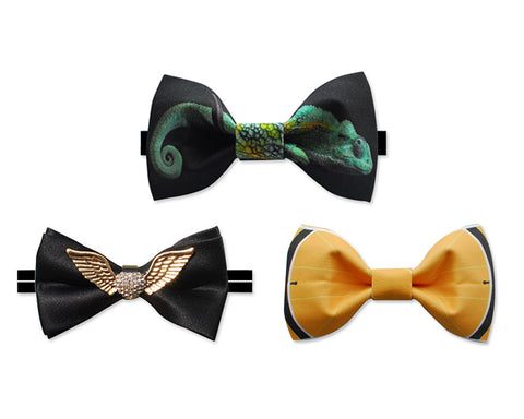 Men Pre-tied Wedding Silk Bow Tie